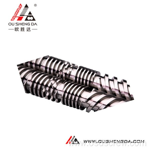 bimetallic nitride chrome conical twin screw for extruder manufacturing line accessories/spare parts for the extrusion machine
